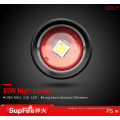 Supfire китай завод высокой мощности 10 Вт 1100 люмен масштабируемый светодиодный фонарик 5 режимов с зажимом для ремня кемпинг светодиодный фонарик